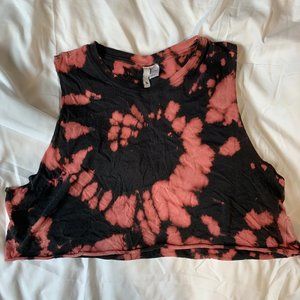 H&M Tie-Dye Sleeveless Crop Top Size S